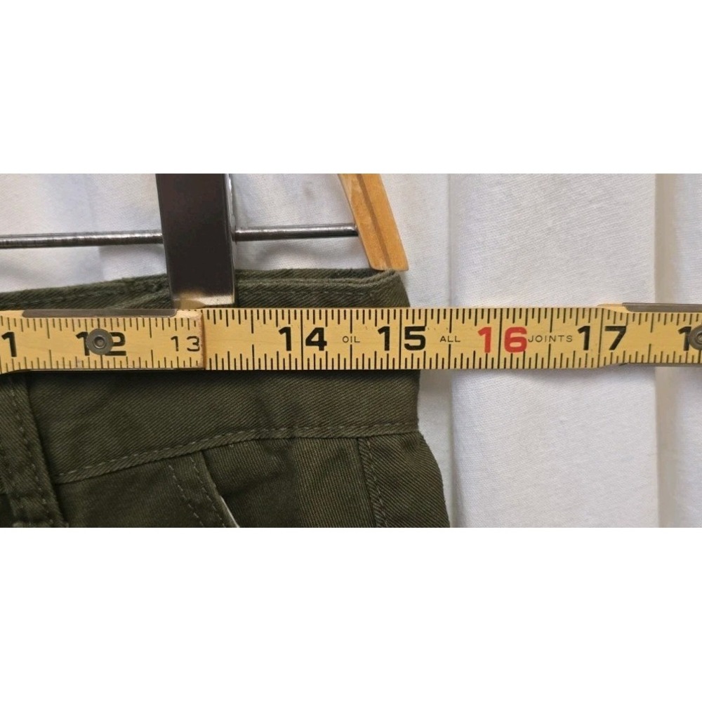 Simple Society Y2K Olive Green Cargo Maxi Skirt Utility Military Streetwear L - Picture 4 of 6